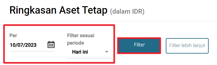 Bagaimana Cara Melihat Laporan Ringkasan Aset Tetap Mekari Jurnal 6135