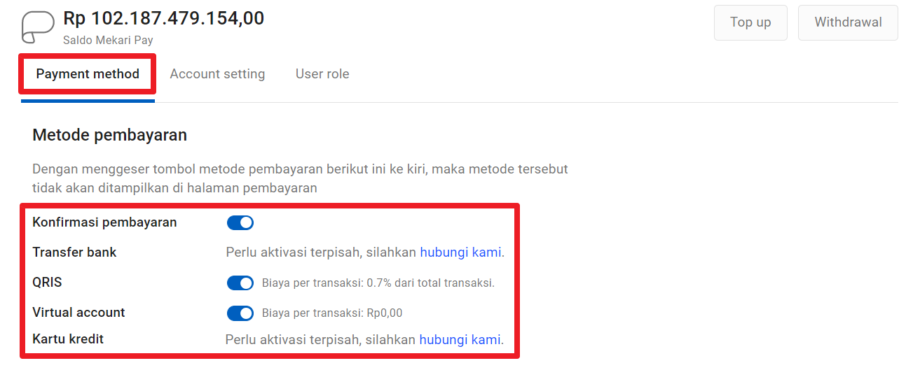 Bagaimana Cara Melakukan Pengaturan Metode Pembayaran Pada Mekari Pay ...